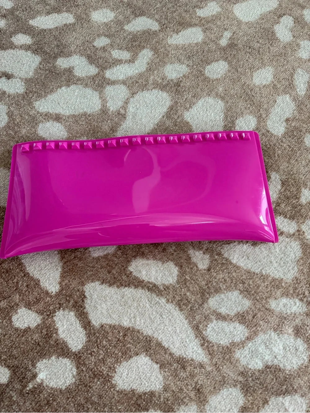 Carmen Sol Hot Pink Patent Wristlet Clutch